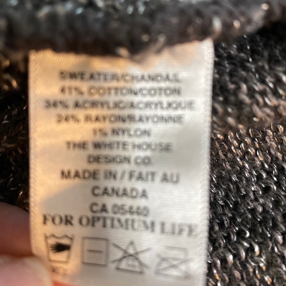 Sympli Long Gray Long-Sleeve Open-Front Duster Cardigan - Picture 4 of 6